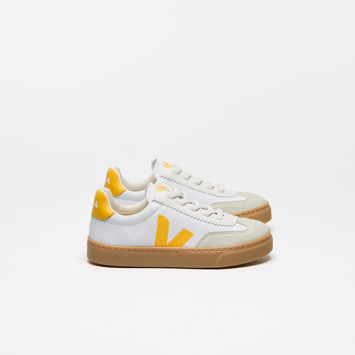 VOLLEY ELASTIC LACES CANVAS WHITE SUNSHINE NATURAL