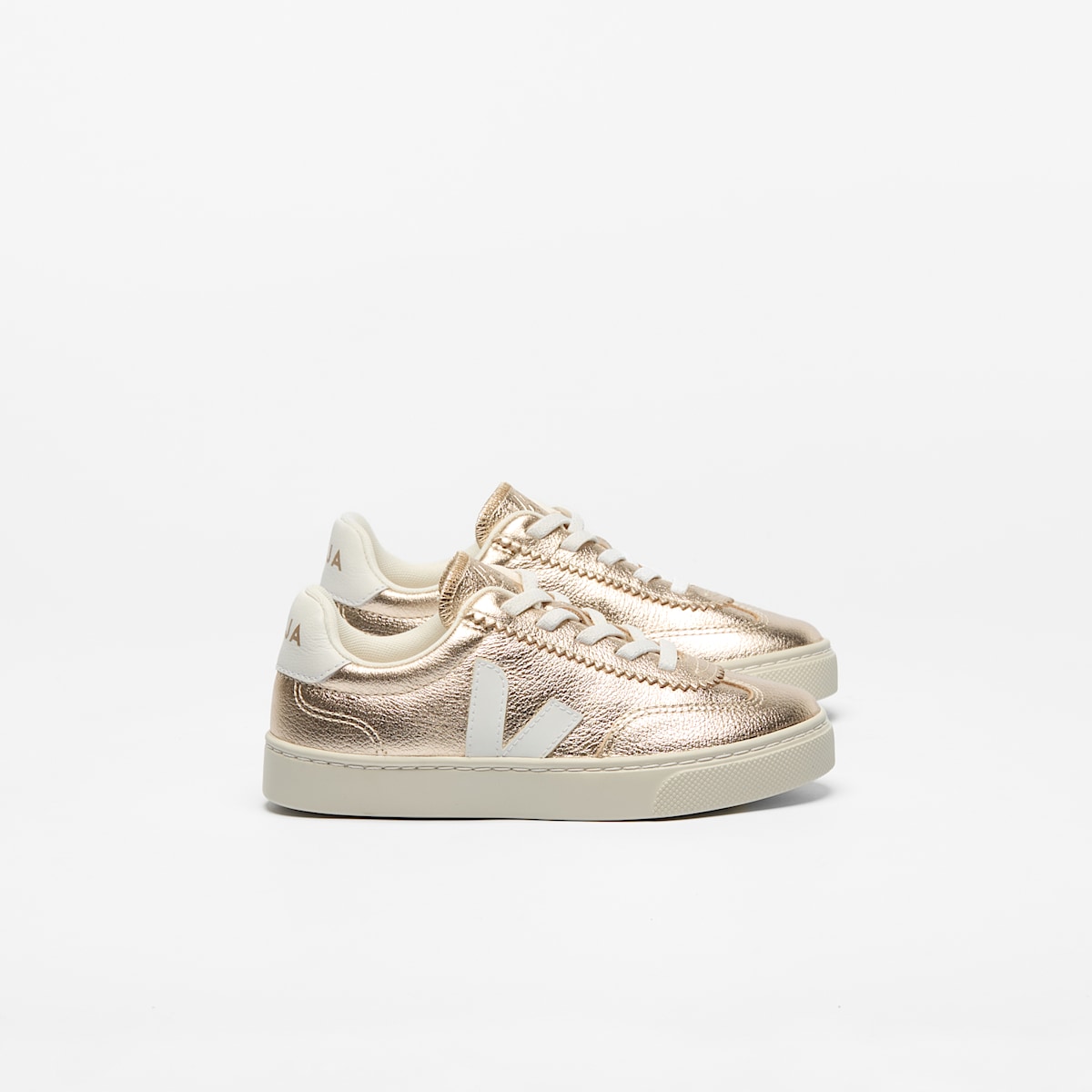VOLLEY ELASTIC LACES LEATHER PLATINE WHITE